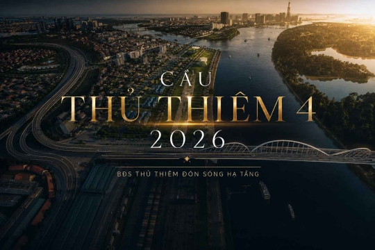 Cầu Thủ Thiêm 4 2026 | BĐS Thủ Thiêm đón sóng hạ tầng